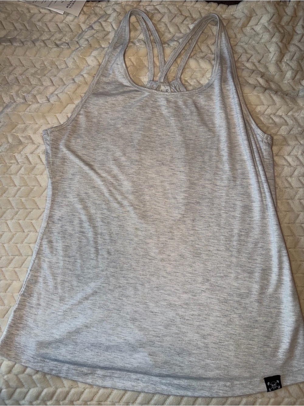 Constantly Varied Gear CVG Grey Strappy Tank Light Grey Size Large